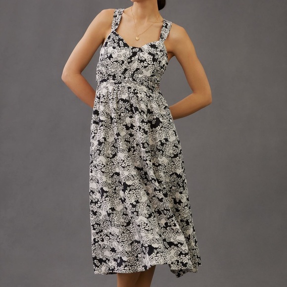 By Anthropologie Printed Midi Dress - Picture 1 of 5